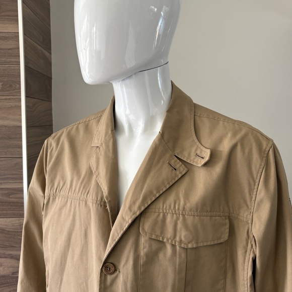 Fjallraven Travel Blazer G-1000 Cotton Utility Field Jacket Pockets Tan Sz XL - Picture 6 of 13